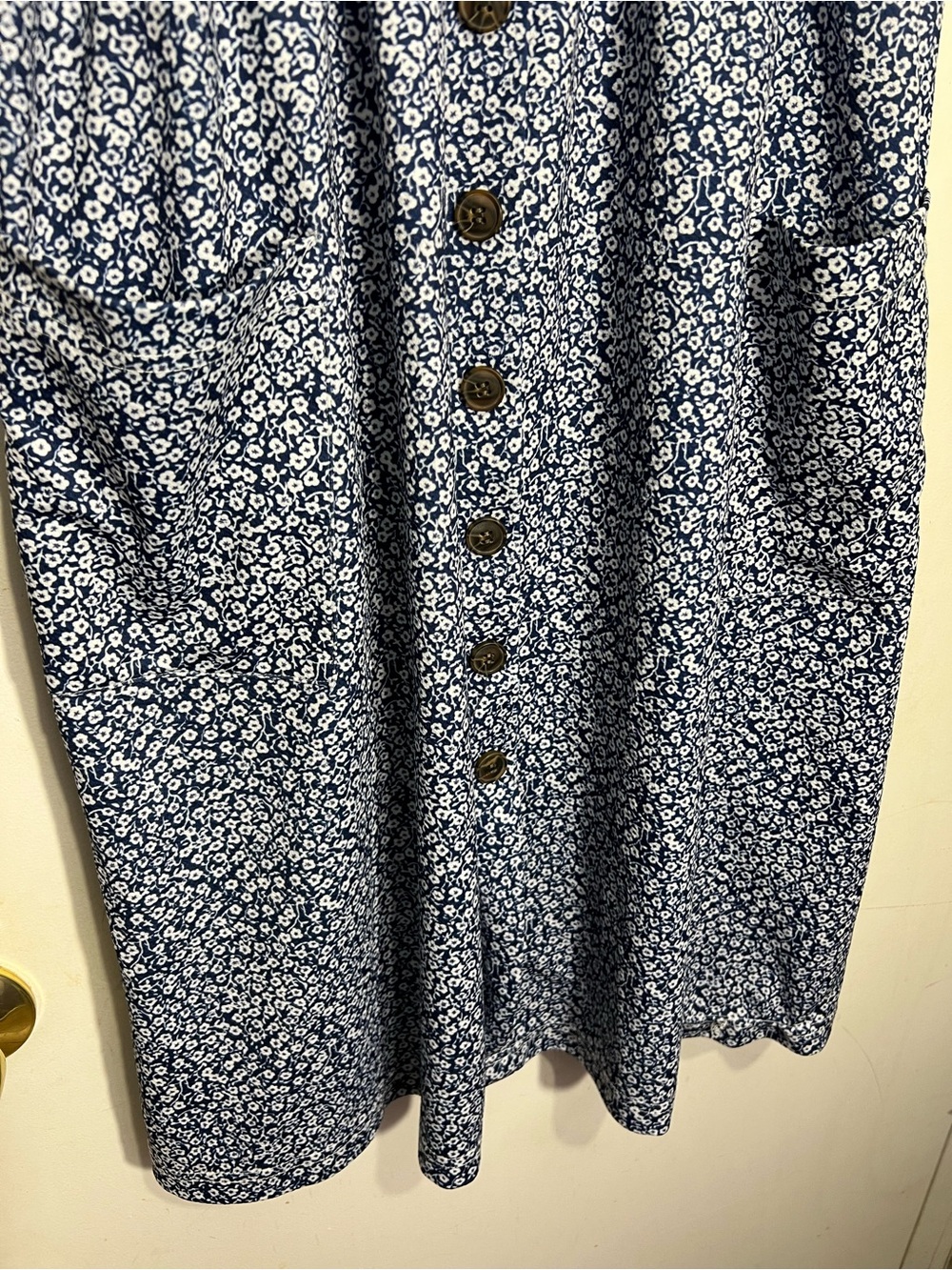 Sexy V Neck Backless Floral Summer Beach Dress Women Striped Button size XL - Picture 4 of 12